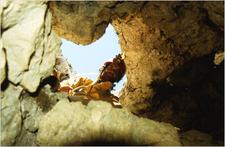 davem16ent - View up the entrance of M16, Migovec System, Slovenia (J. Evans)