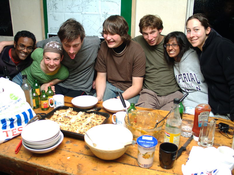 jarvist frost - eyeing up the apple crumble group shot