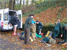 jarvist frost - canon g5 - gaping gill - getting changed