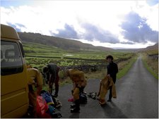 jarvist frost - changing kingsdale - looking at the sun