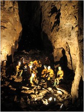 Jarvist Frost - Oxlow Maskhill meet up in west chamber IMG_0242